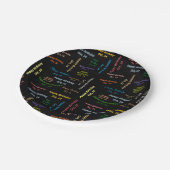 Assiettes En Carton Plaques de papier Octobre, 14 Anniversaire (Angle)