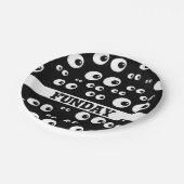 Assiettes En Carton Plaques de papier oculaire noir et blanc (Angle)