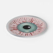 Assiettes En Carton Plaques de papier-oeil zombies amusantes (Angle)