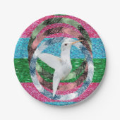 Assiettes En Carton Plaques de papier Oiseau (Devant)