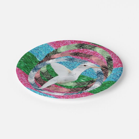 Assiettes En Carton Plaques de papier Oiseau (Angle)