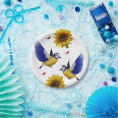 Assiettes En Carton Plaques de papier Oiseaux (Fête)