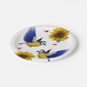 Assiettes En Carton Plaques de papier Oiseaux (Angle)