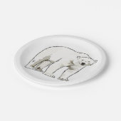 Assiettes En Carton Plaques de papier Ours polaire (Angle)