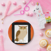 Assiettes En Carton Plaques de papier Owl (Fête)