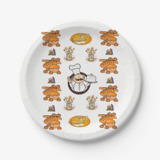 Assiettes En Carton Plaques de papier Pain (Devant)