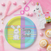 Assiettes En Carton Plaques de papier Pâques Bunny Plaid (Fête)