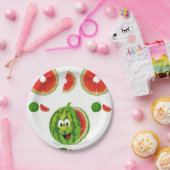 Assiettes En Carton Plaques de papier pastèques (Fête)