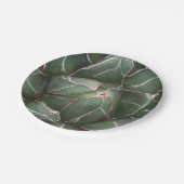 Assiettes En Carton Plaques de papier personnalisées à fleurs Succulen (Angle)