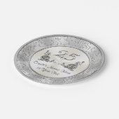 Assiettes En Carton Plaques de papier personnalisées datant du 25e Mar (Angle)