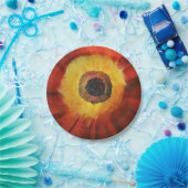 Assiettes En Carton Plaques de papier personnalisées de peinture à fle (Fête)