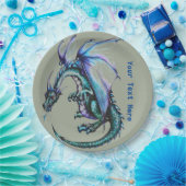 Assiettes En Carton Plaques de papier personnalisées Dragon 9" (Fête)
