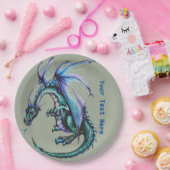 Assiettes En Carton Plaques de papier personnalisées Dragon 9" (Fête)