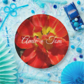 Assiettes En Carton Plaques de papier personnalisées Mariage de Tulipe (Fête)