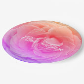 Assiettes En Carton Plaques de papier personnalisées Mariages en fleur (Angle)