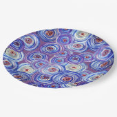 Assiettes En Carton Plaques de papier personnalisées Purple Circles, P (Angle)