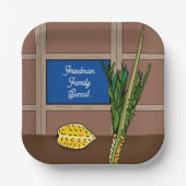 Assiettes En Carton Plaques de papier personnalisées Succot (Recto)