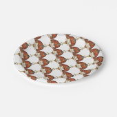 Assiettes En Carton Plaques de papier personnalisées Thanksgiving/Turq (Angle)