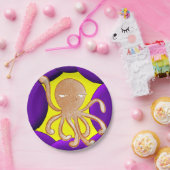 Assiettes En Carton Plaques de papier pieuvre (Fête)