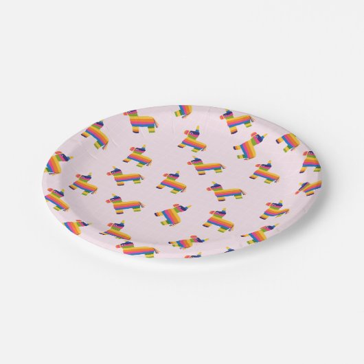 Assiettes En Carton Plaques de papier Pinata cuites (Angle)