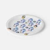 Assiettes En Carton Plaques de papier Pingouins (Angle)