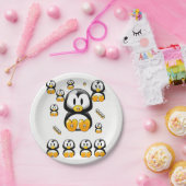 Assiettes En Carton Plaques de papier Pingouins (Fête)