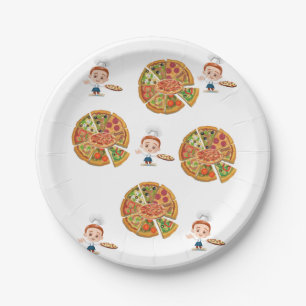 Assiettes En Carton Plaques de papier, pizza