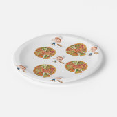 Assiettes En Carton Plaques de papier, pizza (Angle)