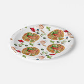 Assiettes En Carton Plaques de papier, Pizza Party (Angle)