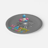 Assiettes En Carton Plaques de papier, Plaques de papier d'anniversair (Angle)