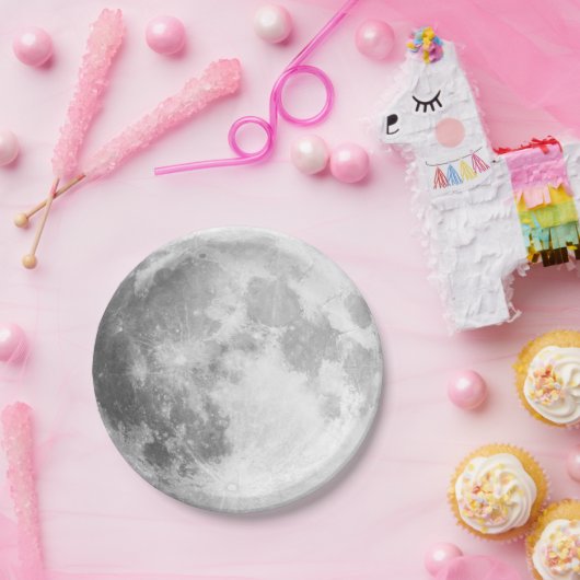 Assiettes En Carton Plaques de papier Pleine lune (Fête)