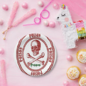 Assiettes En Carton Plaques de papier Poison (Fête)