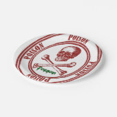 Assiettes En Carton Plaques de papier Poison (Angle)