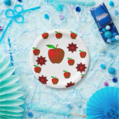 Assiettes En Carton Plaques de papier Pommes (Fête)