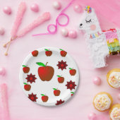 Assiettes En Carton Plaques de papier Pommes (Fête)