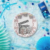 Assiettes En Carton Plaques de papier Popcorn (Fête)