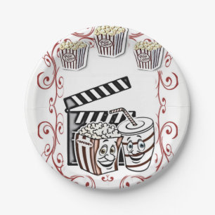 Assiettes En Carton Plaques de papier Popcorn