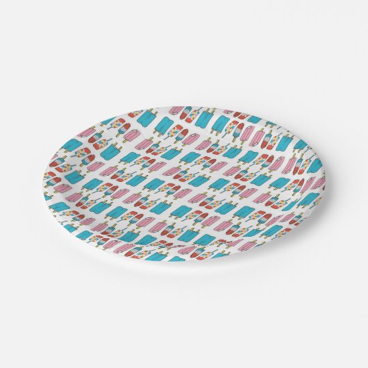 Assiettes En Carton Plaques de papier Popsicles (Angle)