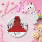 Assiettes En Carton Plaques de papier Poteau en barbier (Fête)