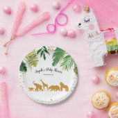 Assiettes En Carton Plaques de papier pour animaux de Safari (Fête)
