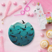 Assiettes En Carton Plaques de papier pour animaux marins (Fête)