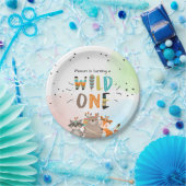 Assiettes En Carton Plaques de papier pour anniversaire Wild One Triba (Fête)