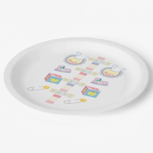 Assiettes En Carton Plaques de papier pour bébés (Angle)