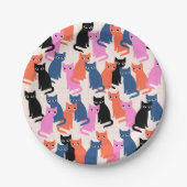 Assiettes En Carton Plaques de papier pour chats (Devant)