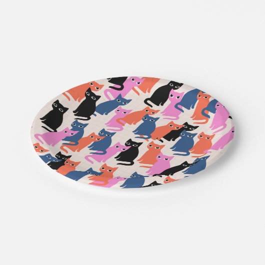 Assiettes En Carton Plaques de papier pour chats (Angle)