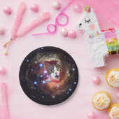 Assiettes En Carton Plaques de papier pour chats spatiaux Galaxy 7 pou (Fête)