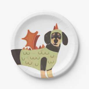 Assiettes En Carton Plaques de papier pour chien d'Halloween