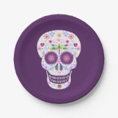 Assiettes En Carton Plaques de papier pour dragonfly SUgar Skull (Devant)