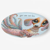 Assiettes En Carton Plaques de papier pour la partie Dachshund féminin (Angle)