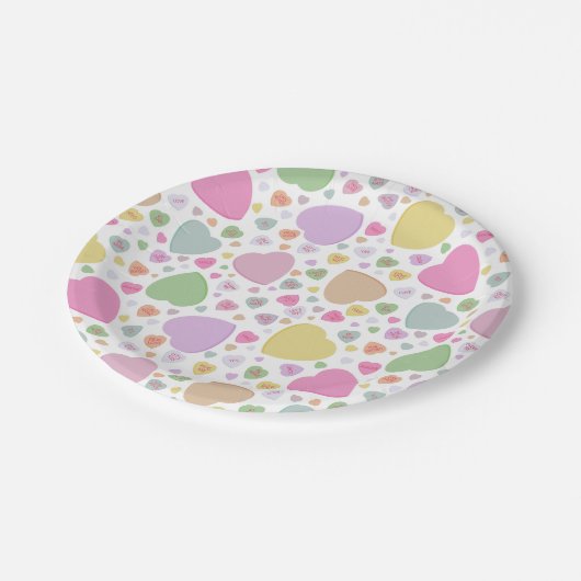 Assiettes En Carton Plaques de papier pour la Saint-Valentin (Angle)